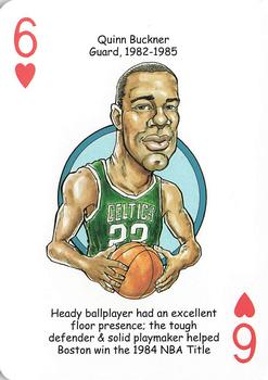 2017 Hero Decks Boston Celtics Basketball Heroes Playing Cards #6♥ Quinn Buckner Front