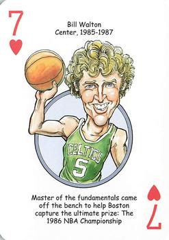 2017 Hero Decks Boston Celtics Basketball Heroes Playing Cards #7♥ Bill Walton Front
