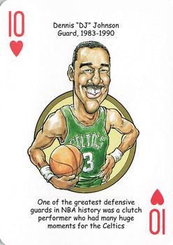 2017 Hero Decks Boston Celtics Basketball Heroes Playing Cards #10♥ Dennis Johnson Front