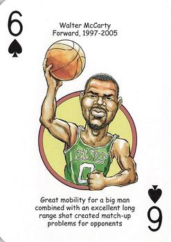 2017 Hero Decks Boston Celtics Basketball Heroes Playing Cards #6♠ Walter McCarty Front