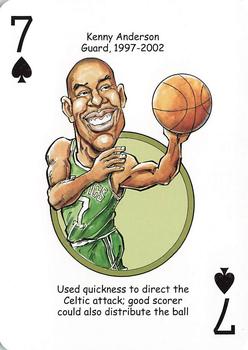 2017 Hero Decks Boston Celtics Basketball Heroes Playing Cards #7♠ Kenny Anderson Front