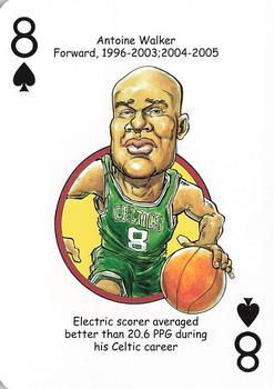2017 Hero Decks Boston Celtics Basketball Heroes Playing Cards #8♠ Antoine Walker Front
