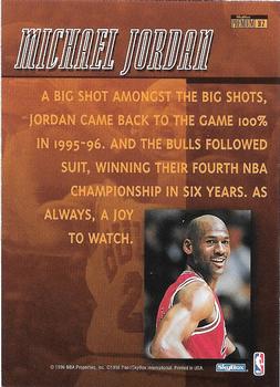 1996-97 SkyBox Premium - Larger Than Life #B7 Michael Jordan Back