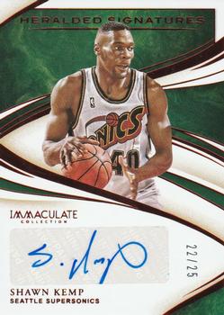 2019-20 Panini Immaculate Collection - Heralded Signatures Red #HS-SKP Shawn Kemp Front