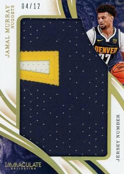 2019-20 Panini Immaculate Collection - Jumbo Patches - Jersey Number #JP-JMU Jamal Murray Front