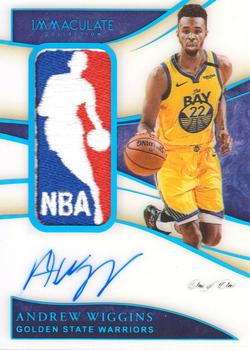 2019-20 Panini Immaculate Collection - Logoman Autographs #53 Andrew Wiggins Front