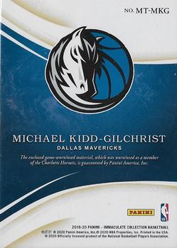 2019-20 Panini Immaculate Collection - Materials #MT-MKG Michael Kidd-Gilchrist Back
