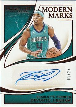 2019-20 Panini Immaculate Collection - Modern Marks Red #MM-DGR Devonte' Graham Front