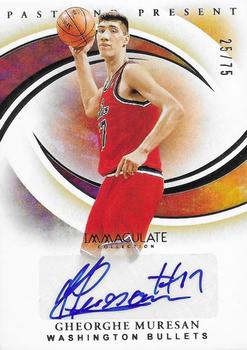 2019-20 Panini Immaculate Collection - Past and Present Signatures #PP-GHM Gheorghe Muresan Front