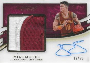 2019-20 Panini Immaculate Collection - Premium Patch Autographs #PPA-MML Mike Miller Front