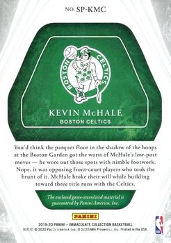 2019-20 Panini Immaculate Collection - Sneak Peek - Laces #SP-KMC Kevin McHale Back