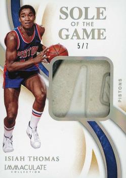 2019-20 Panini Immaculate Collection - Sole of the Game #SG-IST Isiah Thomas Front