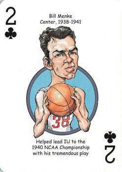 2014 Hero Decks Indiana Hoosiers Basketball Heroes Playing Cards #2♣ Bill Menke Front