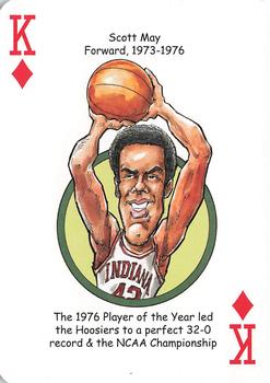 2014 Hero Decks Indiana Hoosiers Basketball Heroes Playing Cards #K♦ Scott May Front