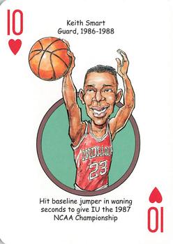 2014 Hero Decks Indiana Hoosiers Basketball Heroes Playing Cards #10♥ Keith Smart Front