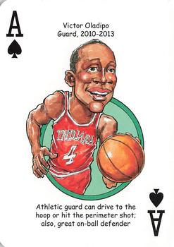 2014 Hero Decks Indiana Hoosiers Basketball Heroes Playing Cards #A♠ Victor Oladipo Front