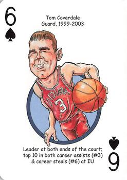 2014 Hero Decks Indiana Hoosiers Basketball Heroes Playing Cards #6♠ Tom Coverdale Front