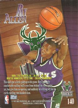 1996-97 SkyBox Z-Force #140 Ray Allen Back