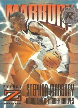 1996-97 SkyBox Z-Force #156 Stephon Marbury Front