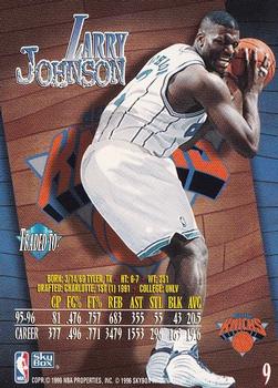1996-97 SkyBox Z-Force #9 Larry Johnson Back