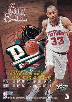 1996-97 SkyBox Z-Force #26 Grant Hill Back