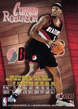 1996-97 SkyBox Z-Force #71 Clifford Robinson Back