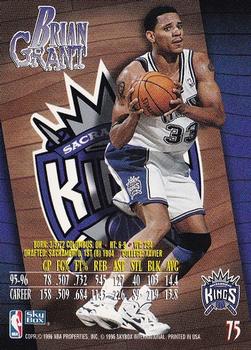 1996-97 SkyBox Z-Force #75 Brian Grant Back