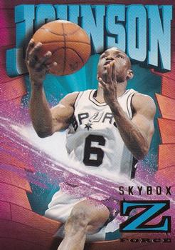 1996-97 SkyBox Z-Force #80 Avery Johnson Front