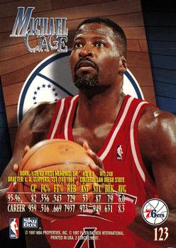 1996-97 SkyBox Z-Force #123 Michael Cage Back