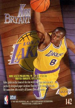 1996-97 SkyBox Z-Force #142 Kobe Bryant Back