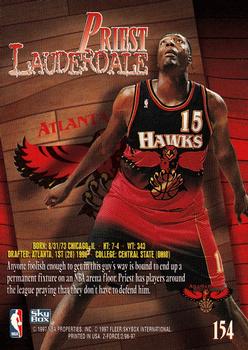 1996-97 SkyBox Z-Force #154 Priest Lauderdale Back