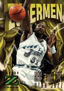 1996-97 SkyBox Z-Force #182 Karl Malone Front