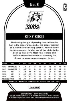 2020-21 Hoops #5 Ricky Rubio Back