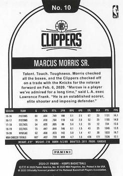 2020-21 Hoops #10 Marcus Morris Sr. Back