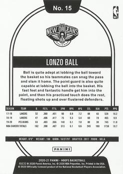 2020-21 Hoops #15 Lonzo Ball Back