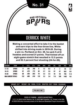 2020-21 Hoops #31 Derrick White Back
