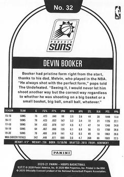 2020-21 Hoops #32 Devin Booker Back
