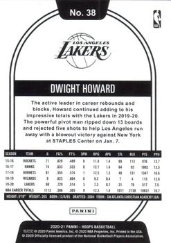 2020-21 Hoops #38 Dwight Howard Back