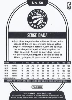 2020-21 Hoops #50 Serge Ibaka Back