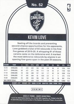 2020-21 Hoops #52 Kevin Love Back