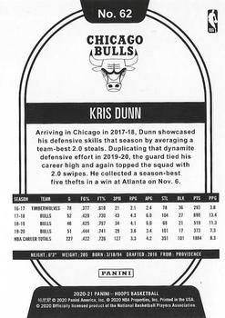 2020-21 Hoops #62 Kris Dunn Back