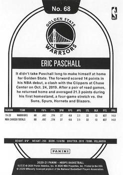 2020-21 Hoops #68 Eric Paschall Back