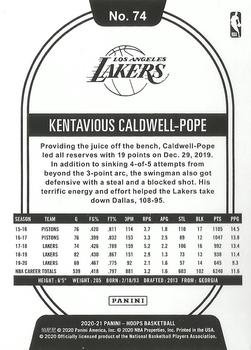 2020-21 Hoops #74 Kentavious Caldwell-Pope Back