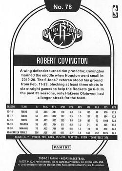 2020-21 Hoops #78 Robert Covington Back