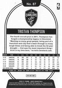 2020-21 Hoops #87 Tristan Thompson Back