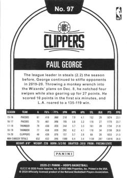2020-21 Hoops #97 Paul George Back
