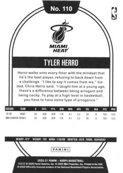2020-21 Hoops #110 Tyler Herro Back