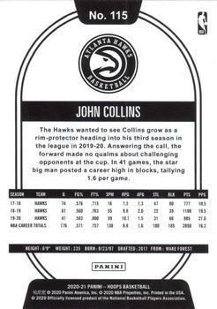 2020-21 Hoops #115 John Collins Back
