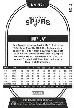 2020-21 Hoops #121 Rudy Gay Back