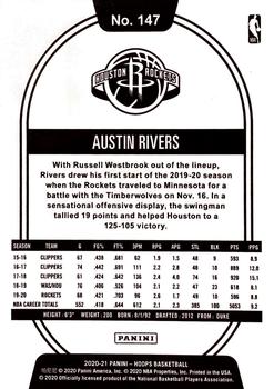 2020-21 Hoops #147 Austin Rivers Back